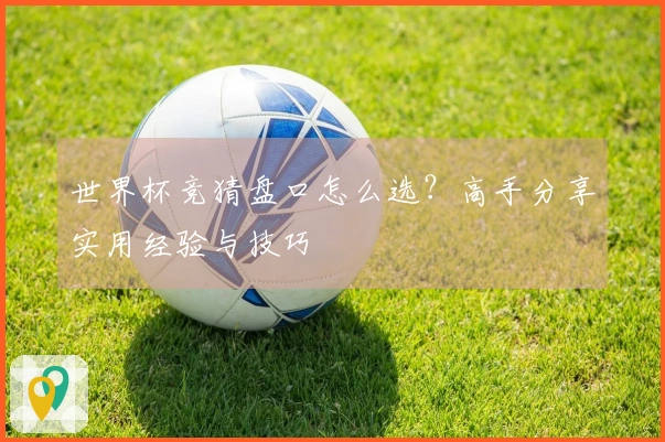 世界杯竞猜盘口怎么选？高手分享实用经验与技巧